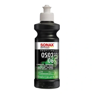 Afbeelding van SONAX PROFILINE OS 02 06 (250 ml) zachte all in one polish met snelle verzegeling voor handmatige en machinale toepassing Art Nr. 02471410