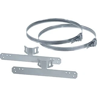 Afbeelding van Hensel rvs montageset kv mast paalbevest 9 mod breed kvmb9
