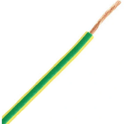 Afbeelding van Installatie draad Aardedraad 100 meter (VD, Geel/Groen, 6mm²)