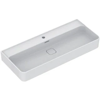 Afbeelding van Ideal standard strada ii wastafel met 1 kraangat overloop 100x43cm wit t300201