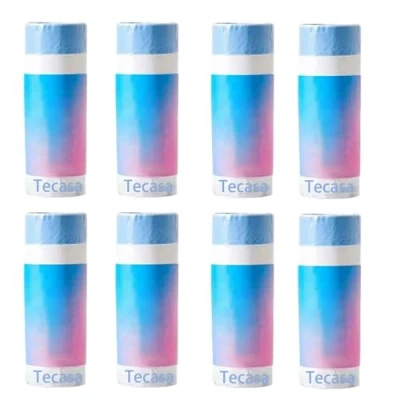 Afbeelding van Tecasa Vuilniszakken met draaggreep, zelfreinigende kattentoiletzakken voor PETKIT Pura MAX en X, kattentoilettas trekkoorden, duurzaam, 8 rollen / 160 stuks