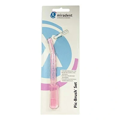 Afbeelding van Pic Brush set pink transparent 1 Halter, Bürste