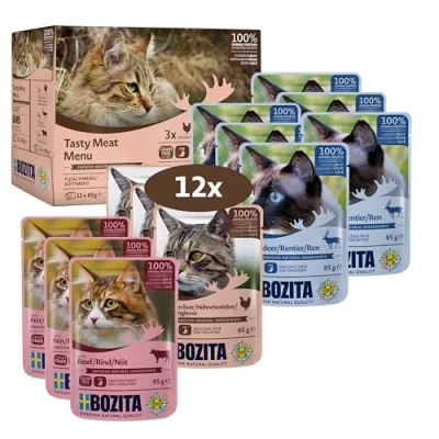 Afbeelding van 12x85 g Bozita Stukjes in Gelei Pouch Kattenvoer