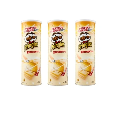 Afbeelding van 12x Pringles Emmental knabbelgebak met ementale kaas smaak chips 175 g