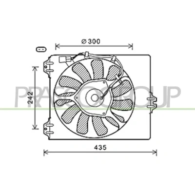 Afbeelding van Koelventilatorwiel PRASCO FT360F002