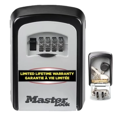 Afbeelding van Master Lock Sleutelkluis [Middelgroot] [Muurbevestiging] [Buiten] [Beschikbaar in 2 kleuren] 5401EURD
