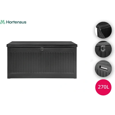 Afbeelding van Hortensus Opbergbox Tuin 270L Waterdicht Ruime Opslag Stijlvol Design