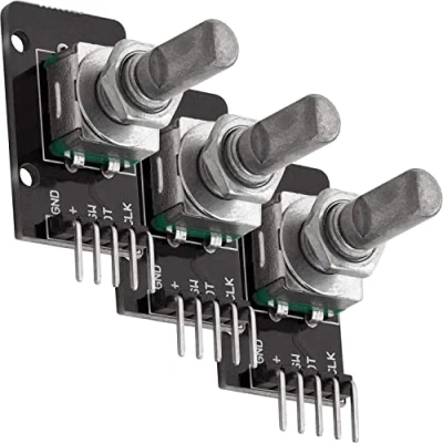 Afbeelding van AZDelivery 3 x KY 040 Drehwinkelgeber Drehgeber Rotary Encoder Modul compatibel met Arduino Inclusief E Book!