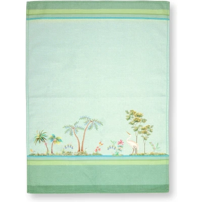 Afbeelding van Theedoek Pip Studio Jolie Heron Green 50 x 70 cm