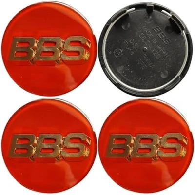 Afbeelding van 4 stuks Centrum Wieldoppen voor BBS 70mm, Vervangende Wielnaaf Afdekking Center Caps Slijtvast Anti Roest Banden Velgen Accessoires,A