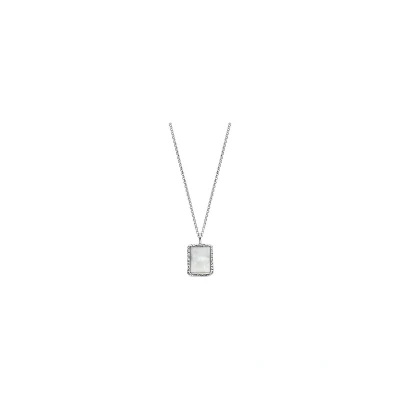 Afbeelding van Engelsrufer Dames Ketting 925 Zilver MondSteen One Size 32020120