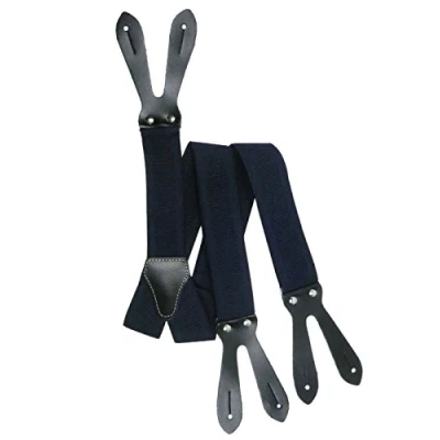 Afbeelding van Olata Y Vorm Formele Unisex Bretels met Knopen 3,5 cm. Marineblauw (3043)