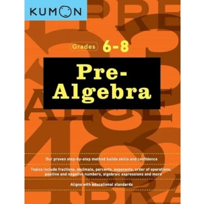 Afbeelding van Pre Algebra (Kumon Math Workbooks): Workbook 1 and 2