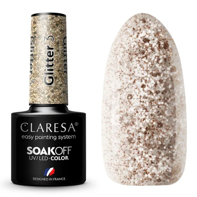 Afbeelding van CLARESA gellak GLITTER 3 5g