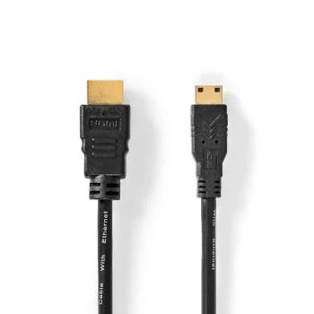 Afbeelding van High Speed HDMI Kabel met Ethernet Connector Mini 4K@30Hz 10.2 Gbps
