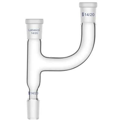 Afbeelding van Labasics Borosilicate Glass distillatie adapter, 3 weg Claisen adapter met 14/20 gewrichten, chemie apparatuur voor laboratoriumglaswerk, SL L2L5R1