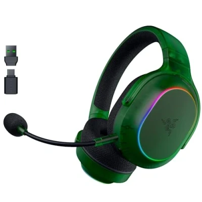 Afbeelding van Razer Barracuda X Phantom Green Edition Draadloze Multi Platform Gaming Headset (285g, TriForce 40mm Driver, Dual Wireless HyperSpeed en Bluetooth)