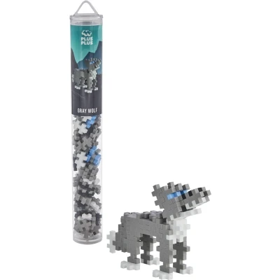 Afbeelding van Plus Wolf Tube Constructiespeelgoed Set Met Bouwstenen 100 Delige Bouwset Bouwspeelgoed Vanaf 3 Jaar