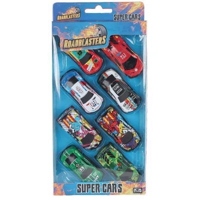 Afbeelding van Roadblasters Auto&quot;;s Die Cast Pull Back 7,5cm, 8st.