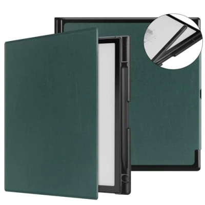 Afbeelding van Slimme slanke hoes voor Boox Note Air3 C/Note Air 3 B/W 10,3 inch 2023 E Inkt Tablet ePaper Cover C hoesje met penhouder Auto Sleep/Wake (Groen)