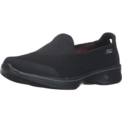 Afbeelding van Skechers Dames Go Walk 4 Pursuit Trainers, zwart zwart, 37.5 EU