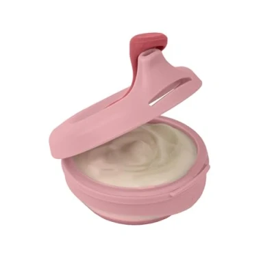 Afbeelding van b.box Fill + Feed Knijpbakje Herbruikbaar Knijpzakje voor Baby&#039;s en Peuters Siliconen Bakje, Plastic Deksel Vaatwasser Magnetronbestendig BPA vrij Vanaf 4 maanden 110 ml