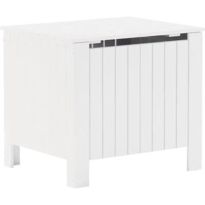 Afbeelding van Opbergbox met deksel RANA 60x49x54 cm massief grenenhout wit