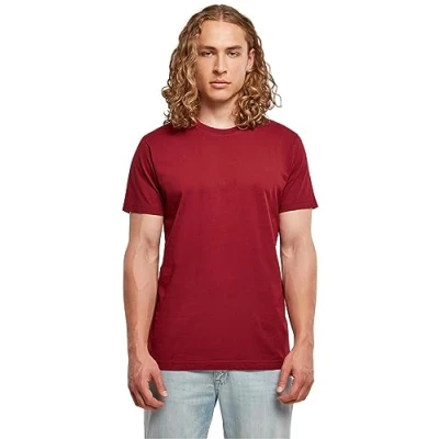 Afbeelding van Herenshirt &#039;Basic Round Neck&#039; met korte mouwen Cherry XXL