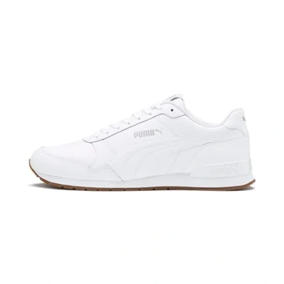 Afbeelding van Puma ST Runner V2 FULL L Unisex Sneakers laag, Maat: 41, White/gray violet Leer en imitatieleer