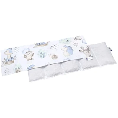 Afbeelding van Medi Partners Kersenpitten verwarmingskussen, 60 x 20 cm, 800 g, katoen, 5 slaapkamers bij de kou, afneembare kussensloop (hert en egel)