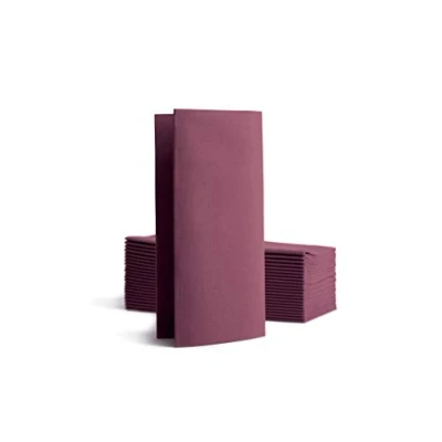 Afbeelding van Alvotex CHIC Airlaid 50 servetten, 1/8 vouwen op stof, hoogwaardige wegwerpservetten, 39x40cm, pruim