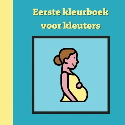 Afbeelding van Eerste kleurboek voor kleuters :: Geboorte