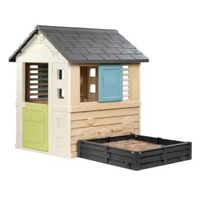 Afbeelding van Smoby Life Square Playhouse met zandbak Speelhuis Vanaf 2 jaar.