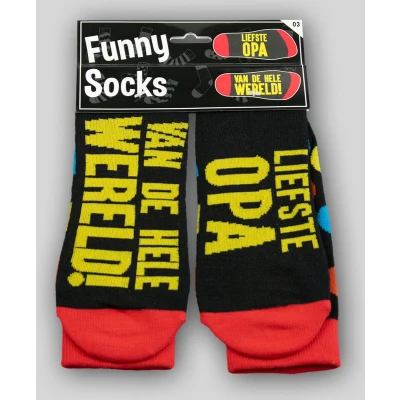 Afbeelding van Funny Socks Liefste Opa
