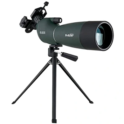 Afbeelding van SVBONY SV28 Scope met statief, jacht, 25 75 x 70, schuin, waterdicht, bereik opname, telefoonadapter, compact, voor schieten, vogelobservatie, wilde dieren
