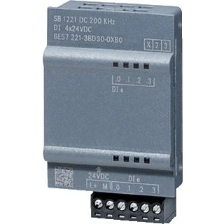Afbeelding van Siemens simatic s7 1200 digital input sb 1221 4di 24vdc 200khz 6es7221 3bd30 0xb0