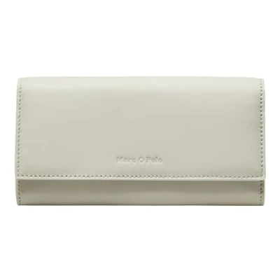 Afbeelding van Marc O&#039;Polo Leren Portemonnee Jessie Combi Wallet Stone Grey Grijs