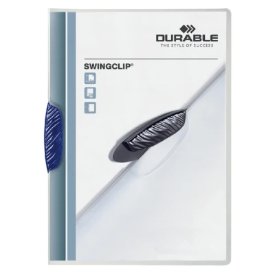 Afbeelding van Klemmap Durable Swingclip 30 vellen blauw