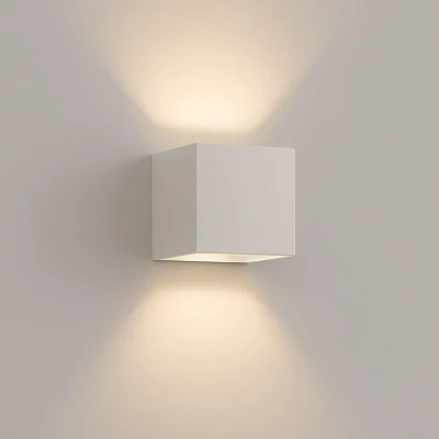 Afbeelding van Searchlight Square Wandlamp 9,7 X Cm Wit