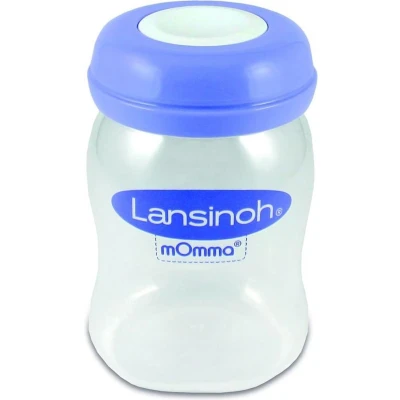Afbeelding van Lansinoh 4 x 160 ml Natural Wave Bewaarflesjes voor Moedermelk 20417