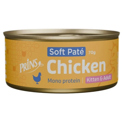 Afbeelding van Prins Soft Paté Kattenvoer Nat Kip 70 gr