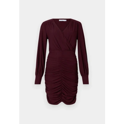 Afbeelding van VILA Vipartina Dress Cocktailjurk, Dames, Maat: Large, Winetasting