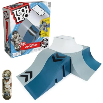 Afbeelding van Tech Deck X Connect Park Creator Speedway Hop aanpasbare en bouwbare ramp met uniek vingerskateboard