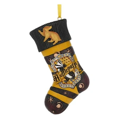 Afbeelding van Nemesis Now Harry Potter Hufflepuff Stocking Hanging Festive Ornament 9.5cm
