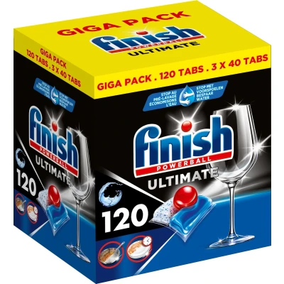 Afbeelding van Finish Ultimate All in One Regular Vaatwastabletten 120 Capsules