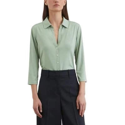 Afbeelding van Marc O&#039;Polo Regular Overhemdblouse, Dames, Maat: XS, Dusty mint