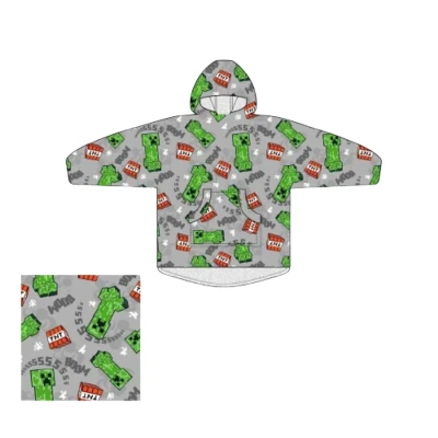 Afbeelding van Minecraft Hoodie Fleece deken, Boom Kind One Size (7 14 jaar) Polyester