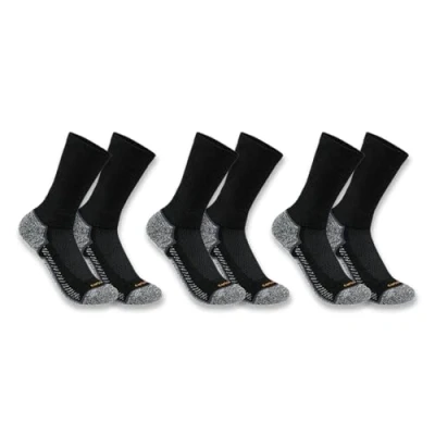 Afbeelding van Carhartt, Force Midweight Crew Sok voor heren, 3 paar, Zwart, XL