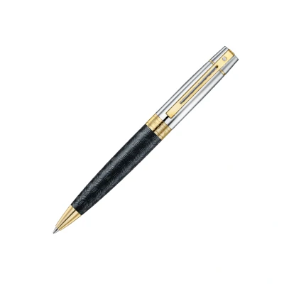 Afbeelding van Sheaffer balpen 300/E9347 Engraved matt black shiny chrome cap SF E2934751