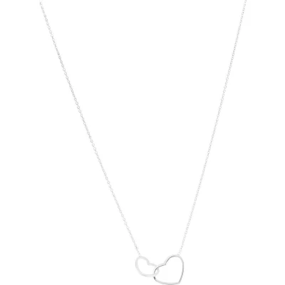 Afbeelding van Zilver Gerhodineerde Collier hart 1 1326174